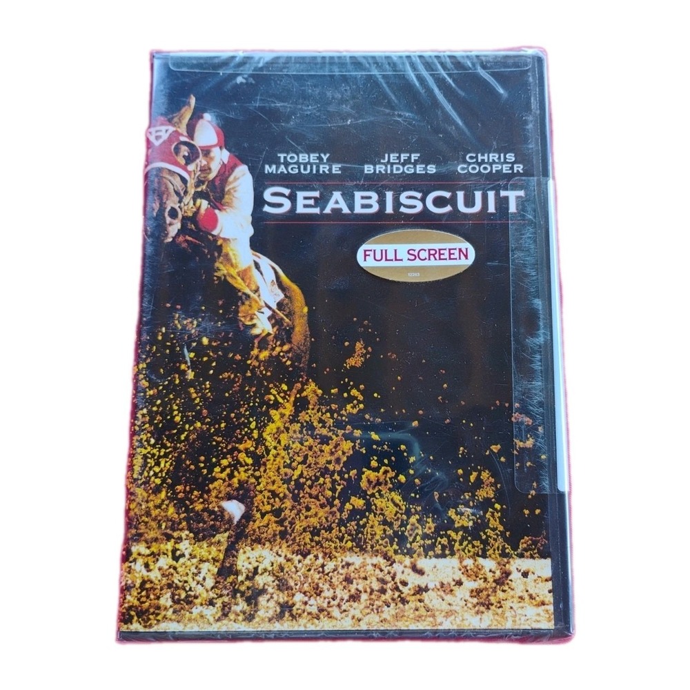 Seabiscuit (DVD, 2003) Full Screen Tobey‎ McGuire Jeff Bridges Chris Cooper NEW